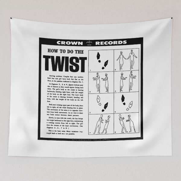 Item preview, DO THE TWIST! - RECORD SLEEVE designed and sold by ThrowbackAds.