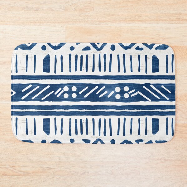 Item preview, Boho Coastal Indigo Blue and White Pattern designed and sold by trajeado14.