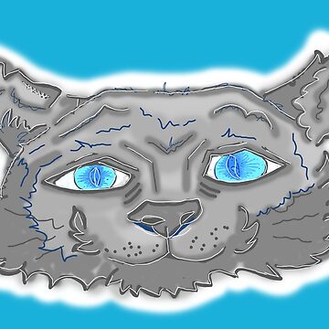 Artwork thumbnail, Earl Greyish gray Tom cat cute and silly by cruzinjewlz
