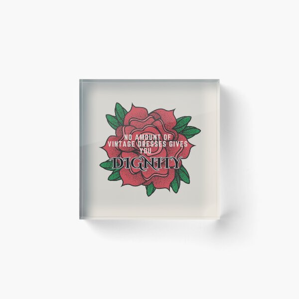 Item preview, No amount of vintage dresses gives you dignity | better than revenge lyrics designed and sold by BloompodDesigns.