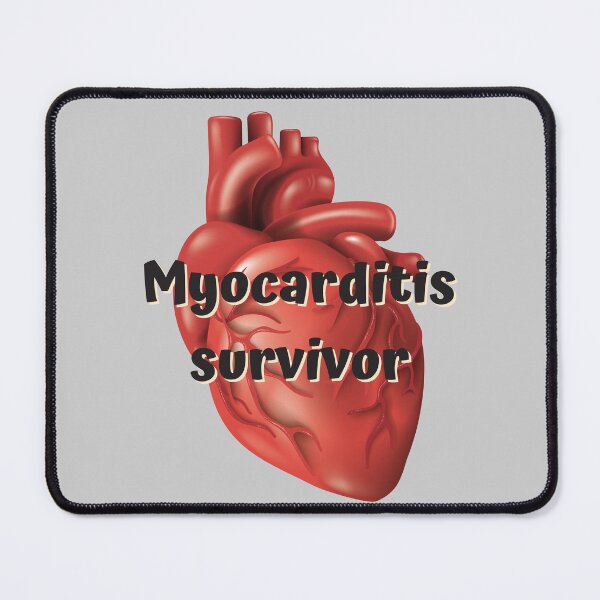 Item preview, Myocarditis survivor red heart for myocarditis awareness cardiomyopathy sucks designed and sold by Lady-Frost.