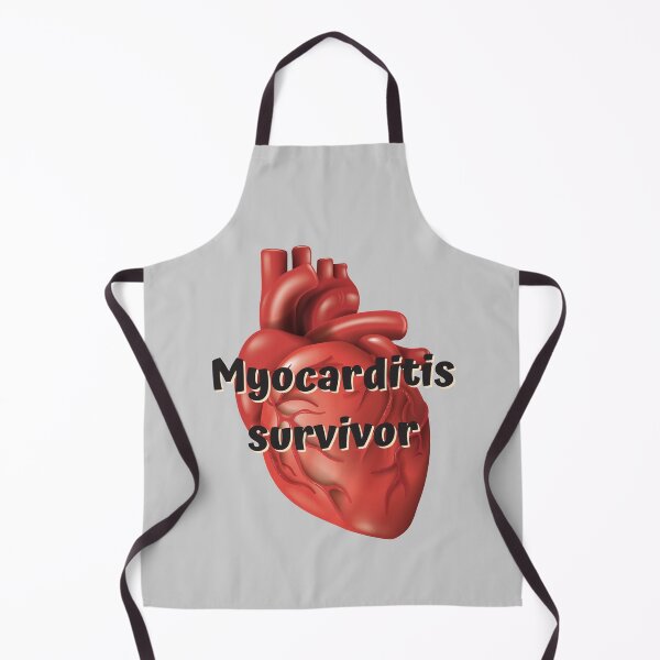 Item preview, Myocarditis survivor red heart for myocarditis awareness cardiomyopathy sucks designed and sold by Lady-Frost.