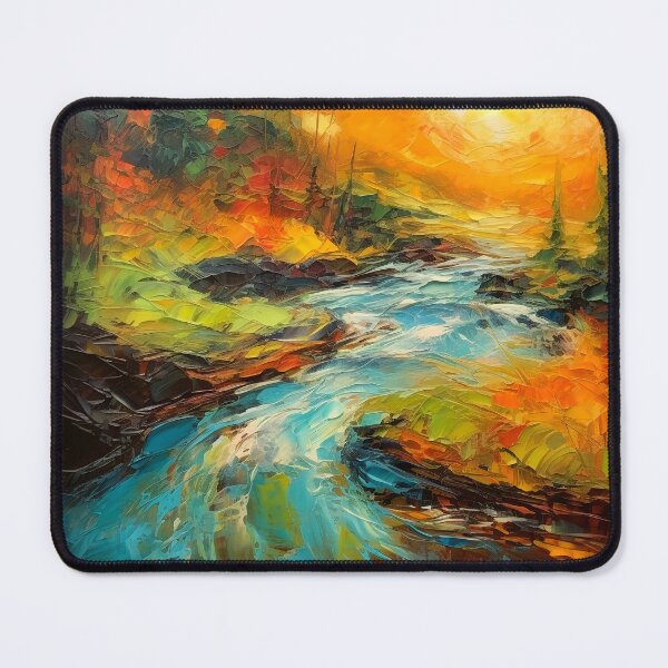 Item preview, Cascading falls on the river 7 designed and sold by Red Witch Art.