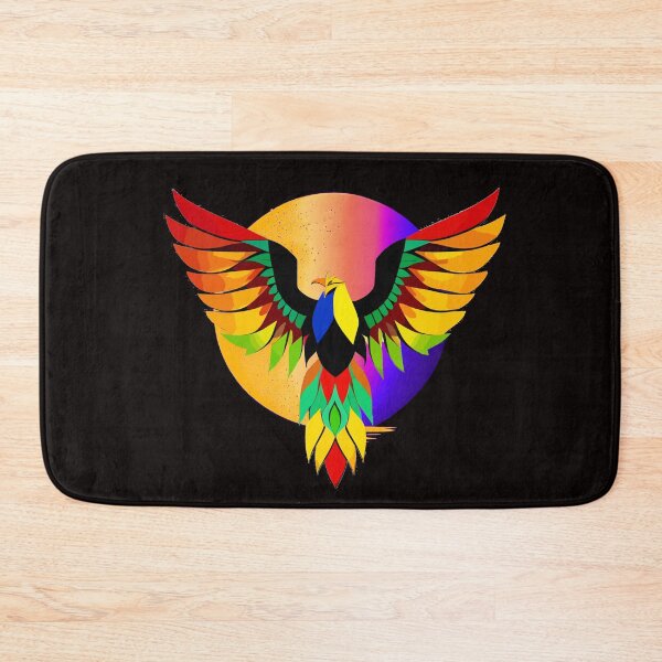 Item preview, colorful bird on the background of the moon designed and sold by MacLis.
