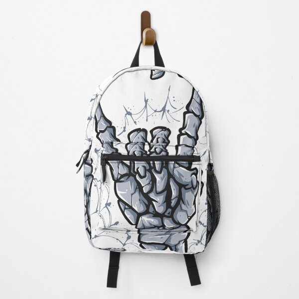 Item preview, metal sign skeleton hand rock gesture designed and sold by SceneryStudio.