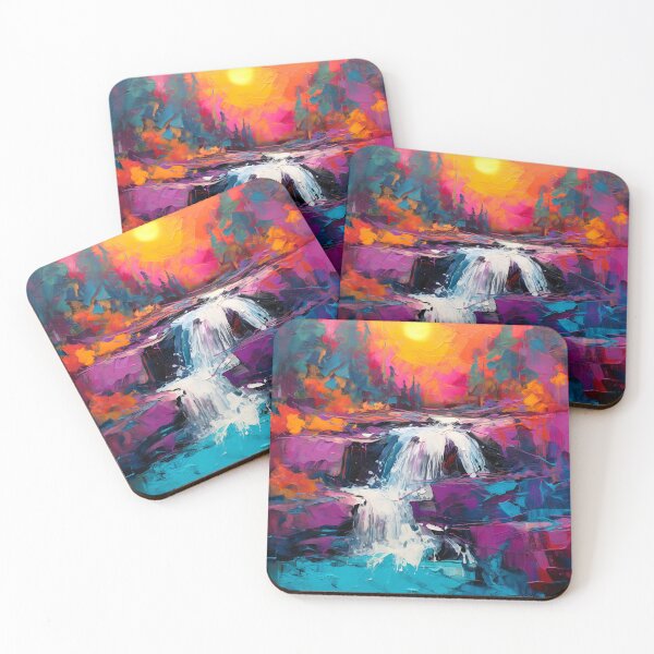 Item preview, Cascading falls on the river 8 designed and sold by Red Witch Art.