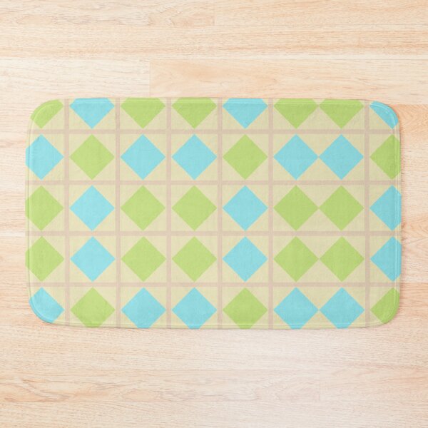 Item preview, pastel blues and greens geometric abstract pattern designed and sold by Lydyb-creations.