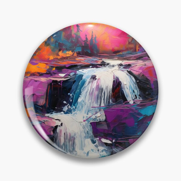 Item preview, Cascading falls on the river 8 designed and sold by Red Witch Art.