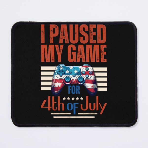 Item preview, I Paused My Game for 4th of July - Gaming Controller designed and sold by DigitalByEb.