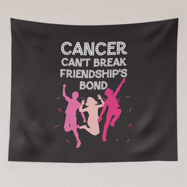 Item preview, Breast cancer awareness pink ribbon Cancer can't break friendship's bond designed and sold by shaderepublic.