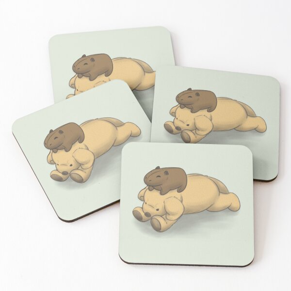 Item preview, Baby Capybara and Puppy designed and sold by artbybiyan.