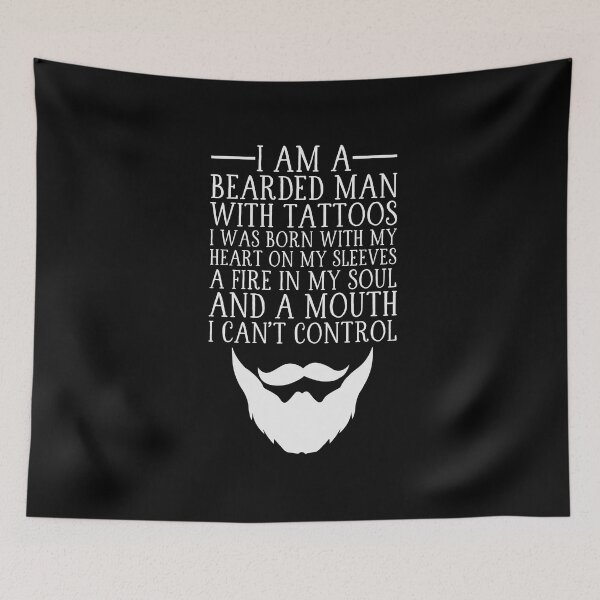 Item preview, Bearded Man With Tatoos ` designed and sold by BUBLTEES.
