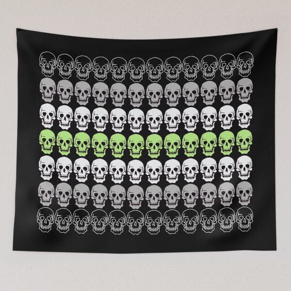 Item preview, Subtle Agender Skull Pattern for Agender Goth designed and sold by ontrendshirts.