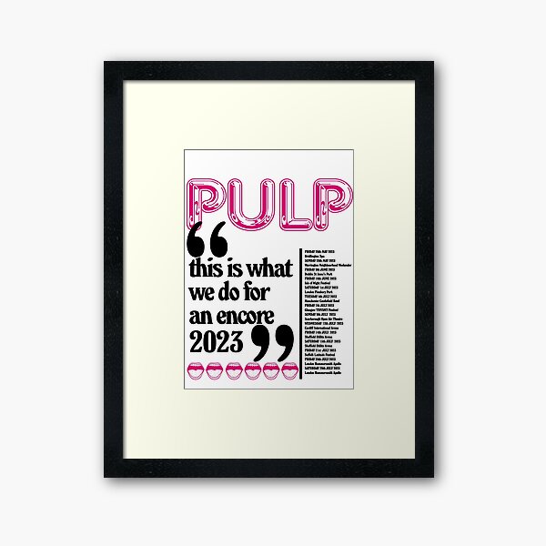 Item preview, Pulp Tour 2023 Jarvis Cocker Britpop Sheffield designed and sold by elspethandink.