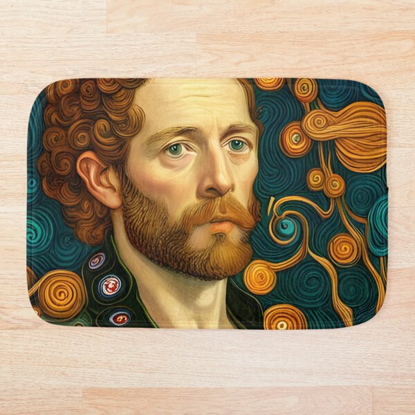 Item preview, Artistic Symphony: Bearded Man by Klimt and van Gogh designed and sold by stine1.