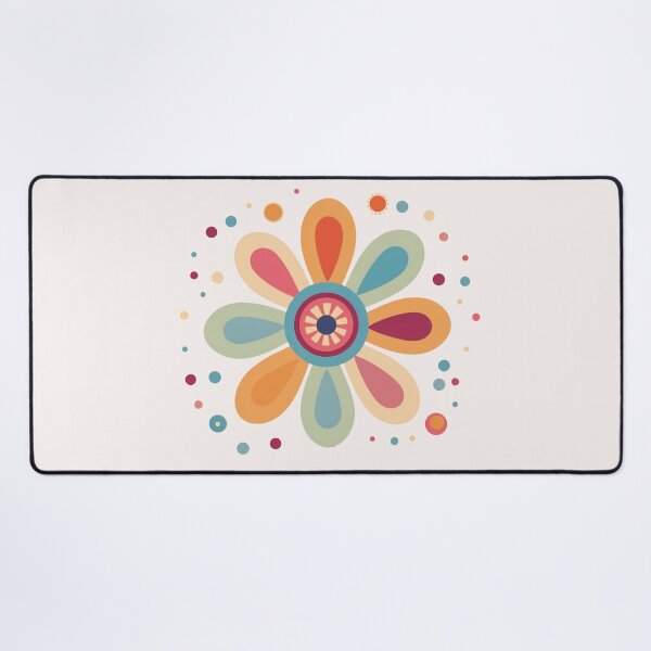 Item preview, Retro flower, Single flower, Retro inspired, Vintage inspired, Classic flower, Cute single flower designed and sold by PrintsPatterns-.
