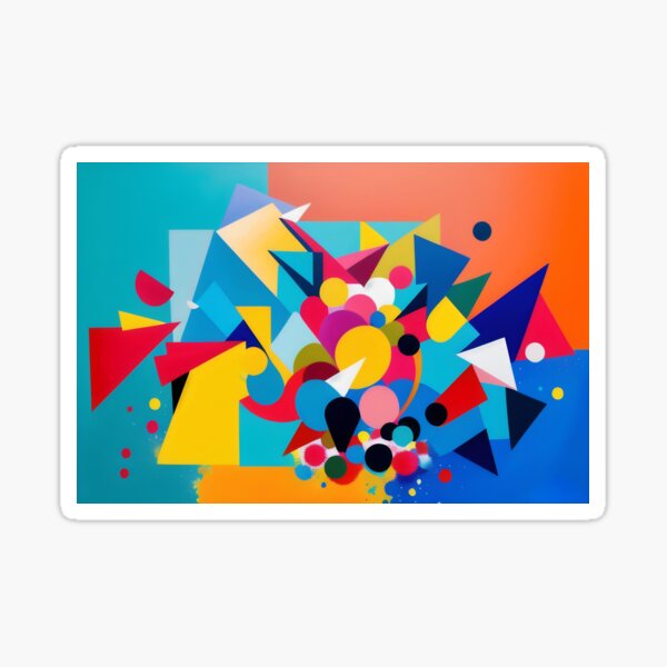Item preview, Blue Symphony of Colorful Shapes designed and sold by Craig  Wallace.