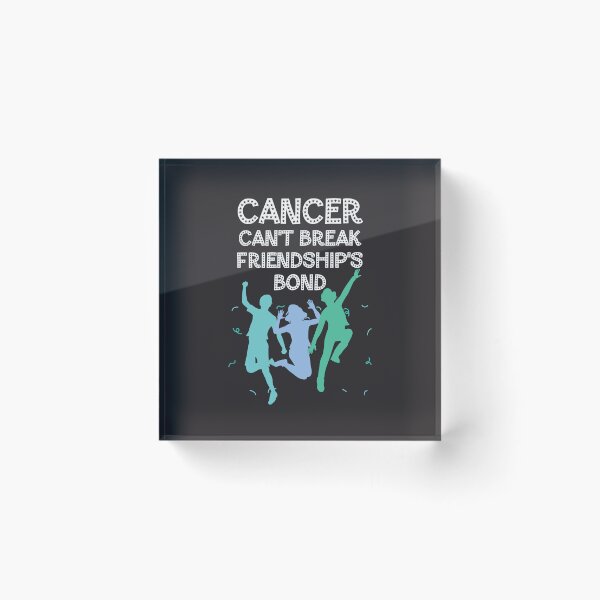 Item preview, Ovarian cancer awareness teal ribbon Cancer can't break friendship's bond designed and sold by shaderepublic.