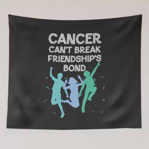 Item preview, Ovarian cancer awareness teal ribbon Cancer can't break friendship's bond designed and sold by shaderepublic.