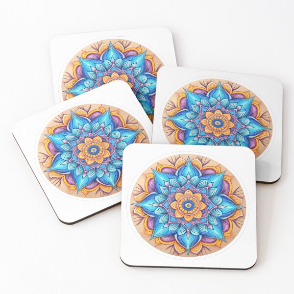 Item preview, Blue flower painted with paints designed and sold by abmkf.