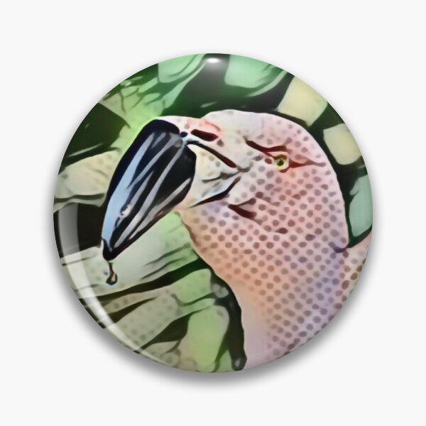 Item preview, Flamingo Head In Pointillism designed and sold by Fearless-Fox.