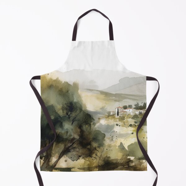 Item preview, Olive Mountainscape Canvas Print designed and sold by artbybodhi.
