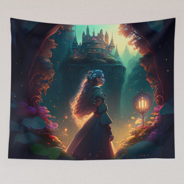 Item preview, The fairytale princess and her castle designed and sold by byaz3.