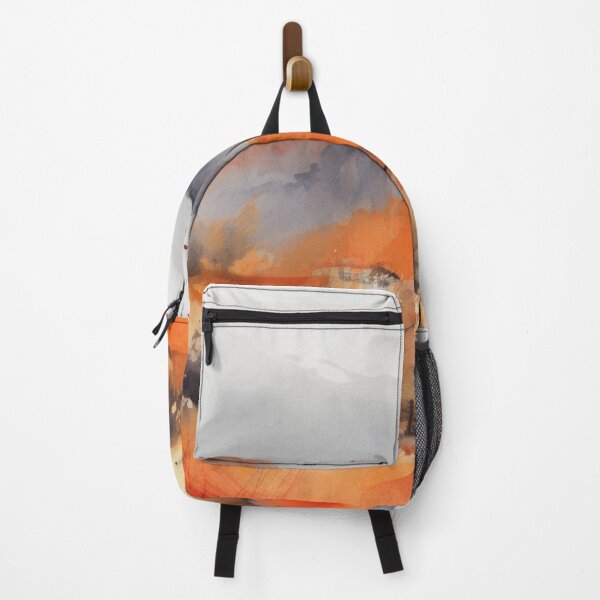 Item preview, Orange Mountainscape Canvas Print designed and sold by artbybodhi.