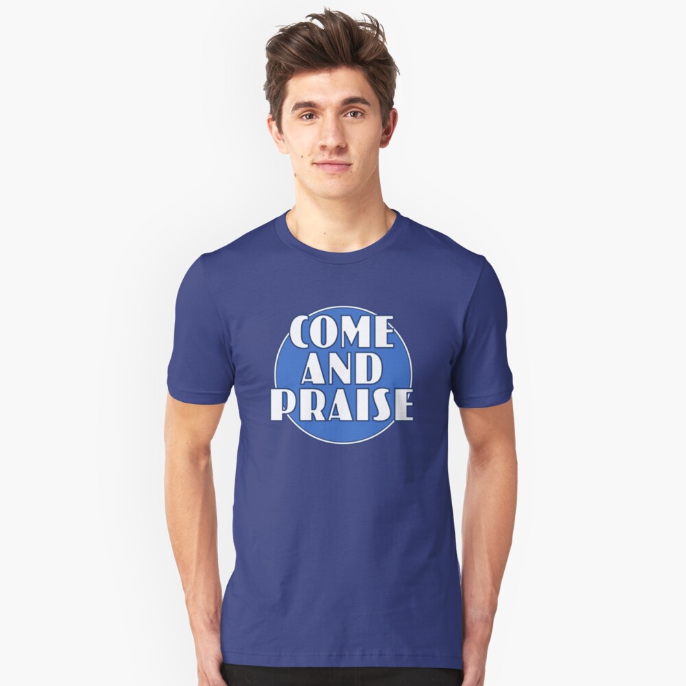Come And Praise, 1980s school hymn book cover Slim Fit T-Shirt
