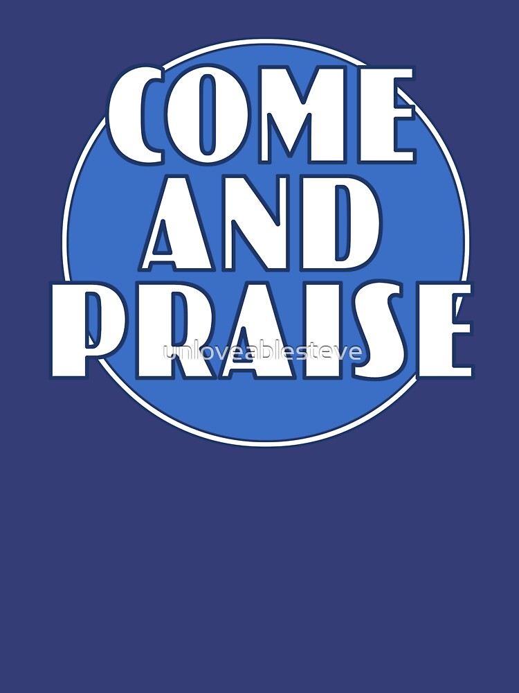 Come And Praise, 1980s school hymn book cover by unloveablesteve