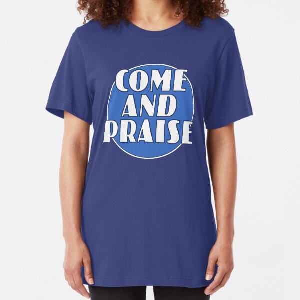 Come And Praise, 1980s school hymn book cover Slim Fit T-Shirt