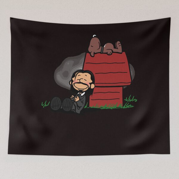 Item preview, John Wick Baba Yaga Keanu Reeves Dog Lover Cute Assassin Cartoon Parody designed and sold by CharlesBodd.