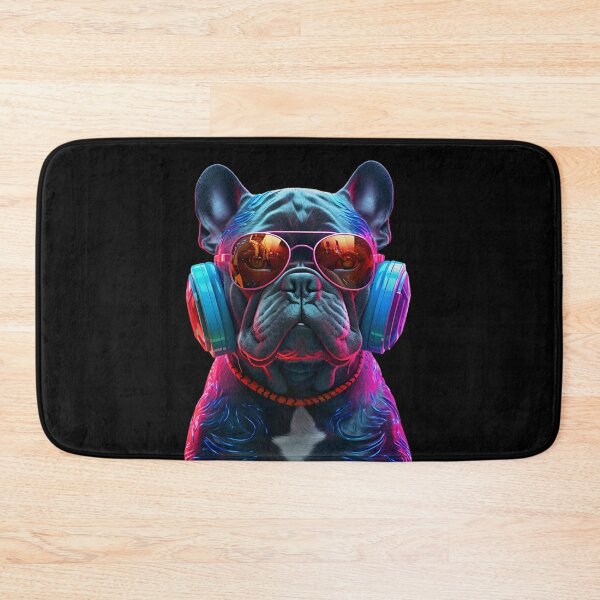 Item preview, DJ Dog Wearing Headphones Logo | Dog Wearing Sunglasses designed and sold by CoolHippoQuotes.