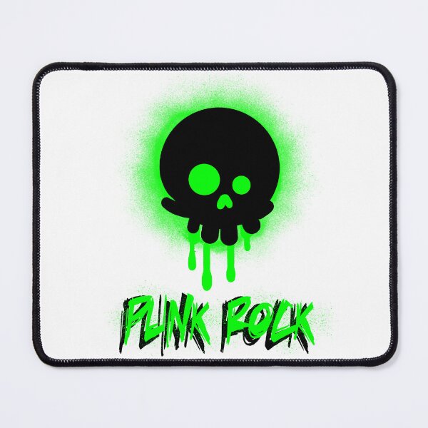 Item preview, Green Punk Rock Skull designed and sold by BrainFever.