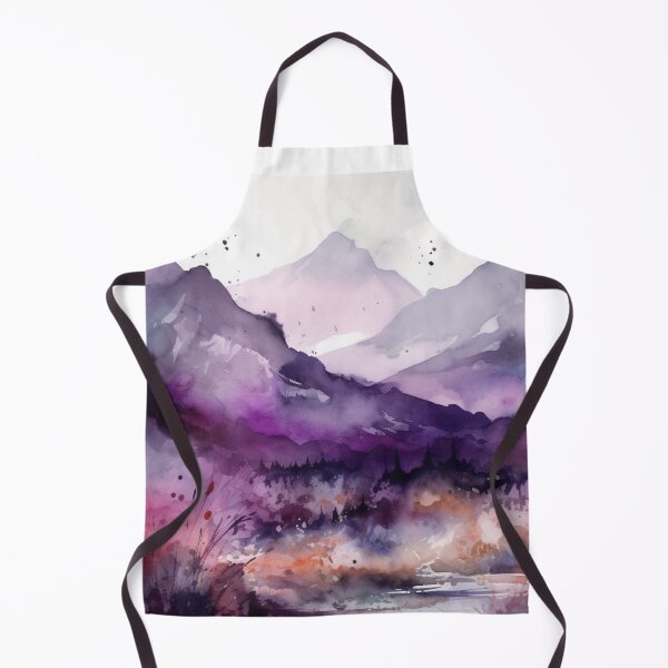 Item preview, Purple Mountainscape Canvas Print designed and sold by artbybodhi.