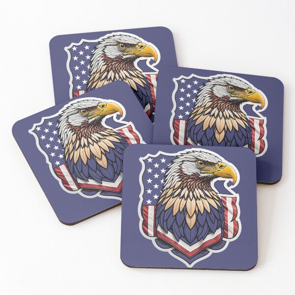 Item preview, American Eagle on the background of the US flag designed and sold by Outofdream1.