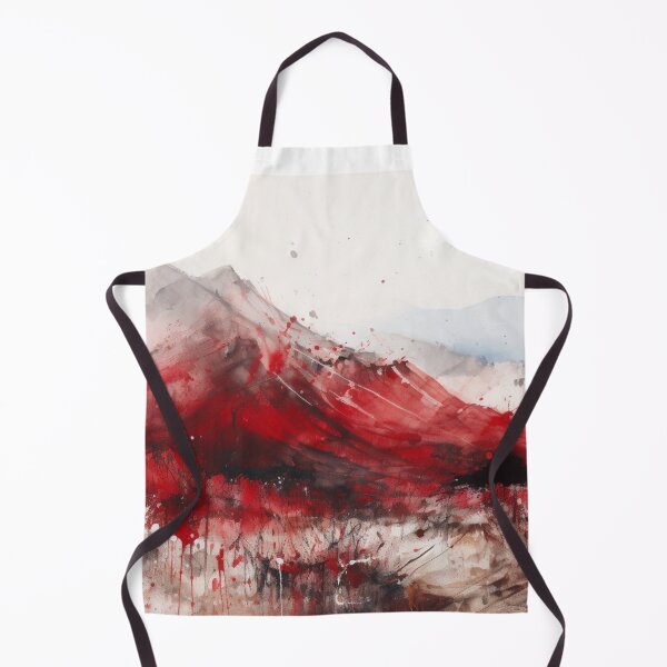 Artikelvorschau, Red Mountainscape Canvas Print entworfen und verkauft von artbybodhi.