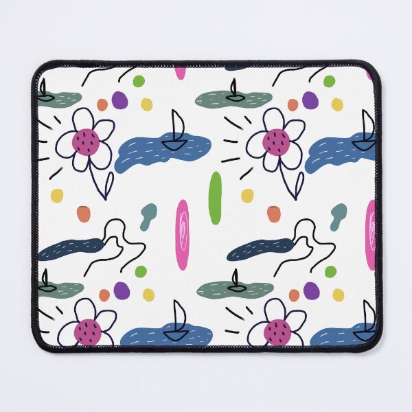 Item preview, Flower sea scribble cute abstract seamless pattern designed and sold by Yana Mustafina | Boho Soulful Designs.