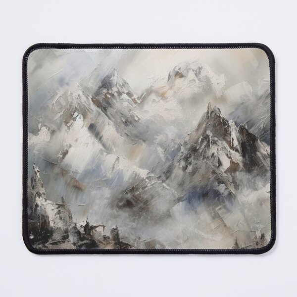 Item preview, Silver Mountainscape Canvas Print designed and sold by artbybodhi.