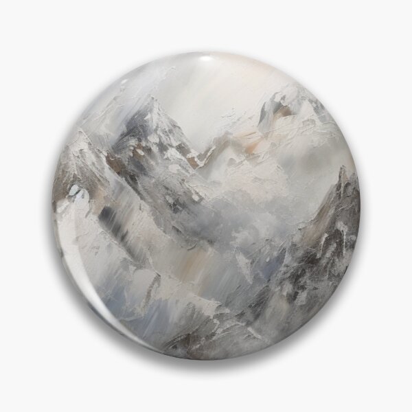 Item preview, Silver Mountainscape Canvas Print designed and sold by artbybodhi.