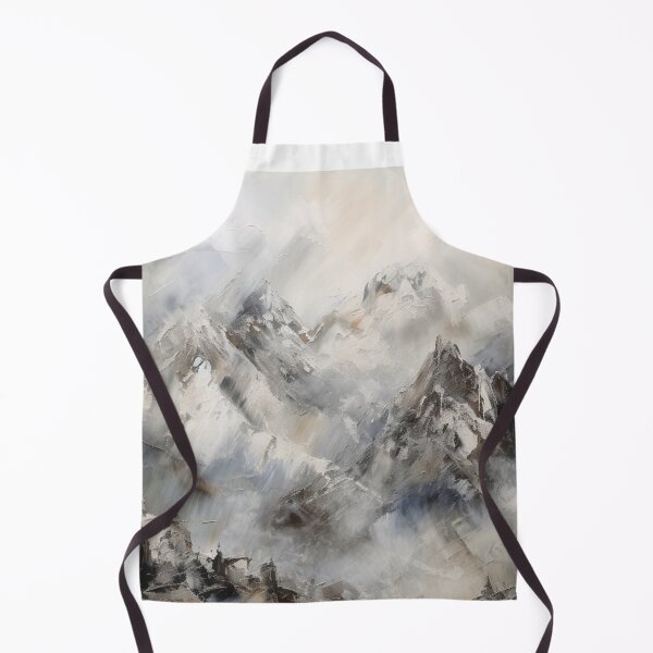 Aperçu de l'œuvre Silver Mountainscape Canvas Print créée et vendue par artbybodhi.