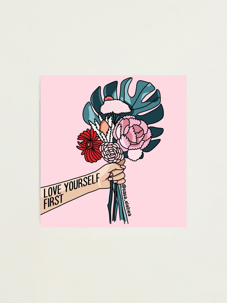 Thumbnail 1 of 3, Photographic Print, Love yourself first by Sasa elebea designed and sold by elebea.