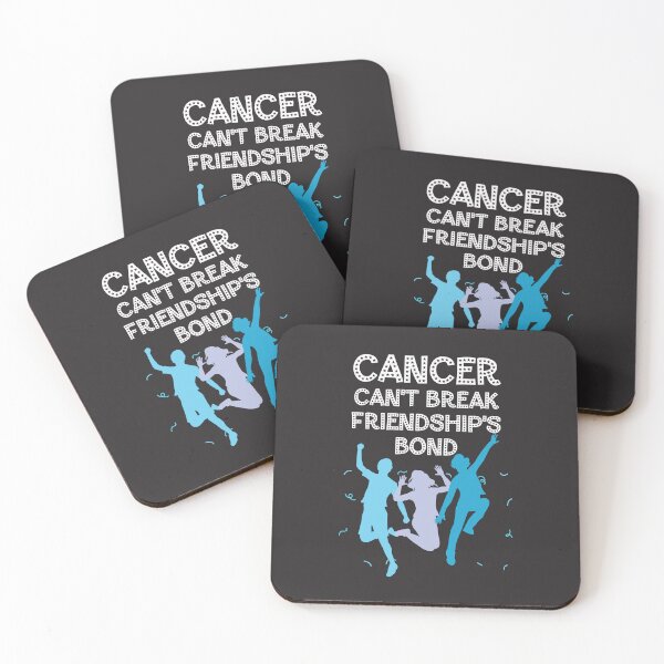 Item preview, Prostate cancer awareness light blue ribbon Cancer can't break friendship's bond designed and sold by shaderepublic.