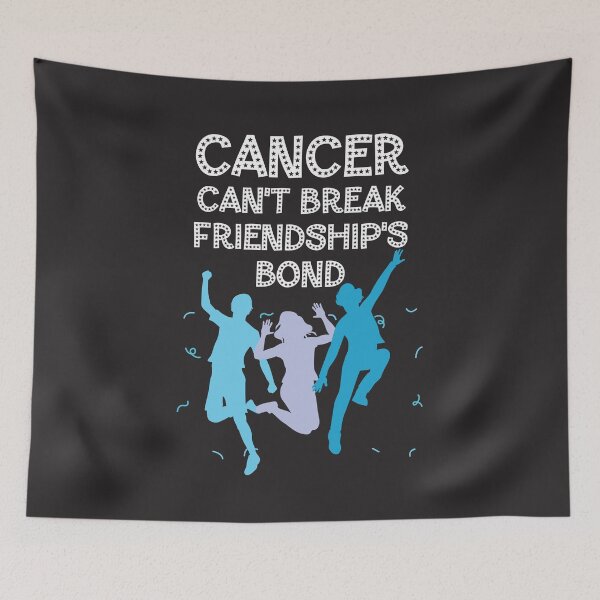 Item preview, Prostate cancer awareness light blue ribbon Cancer can't break friendship's bond designed and sold by shaderepublic.