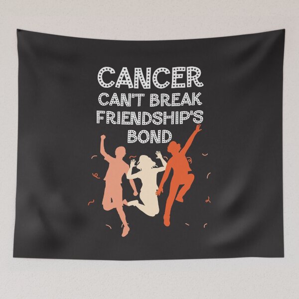 Item preview, Leukemia cancer awareness orange ribbon Cancer can't break friendship's bond designed and sold by shaderepublic.