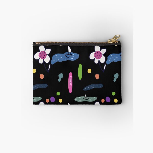 Item preview, Flower sea doodle black abstract seamless pattern designed and sold by Yana Mustafina | Boho Soulful Designs.