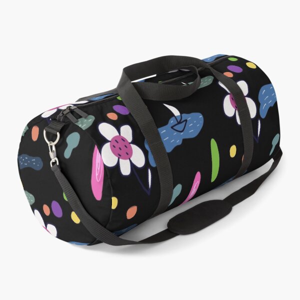 Item preview, Flower sea doodle black abstract seamless pattern designed and sold by Yana Mustafina | Boho Soulful Designs.