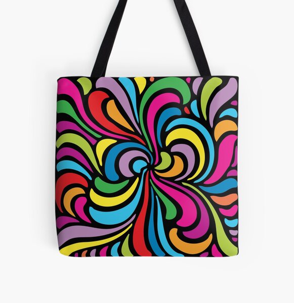 Psychedelic Hippie Abstract Swirl Pattern