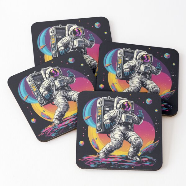 Item preview, Astronaut with a boombox designed and sold by MixedModernArt.