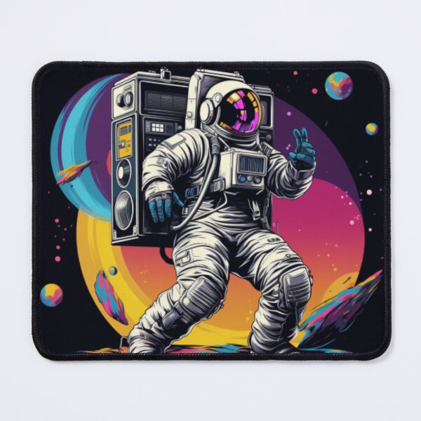 Item preview, Astronaut with a boombox designed and sold by MixedModernArt.